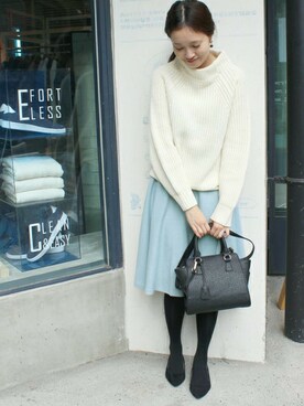 「SLOBE IENA」｜Sallyさん（レディース・162cm）の冬コーディネート