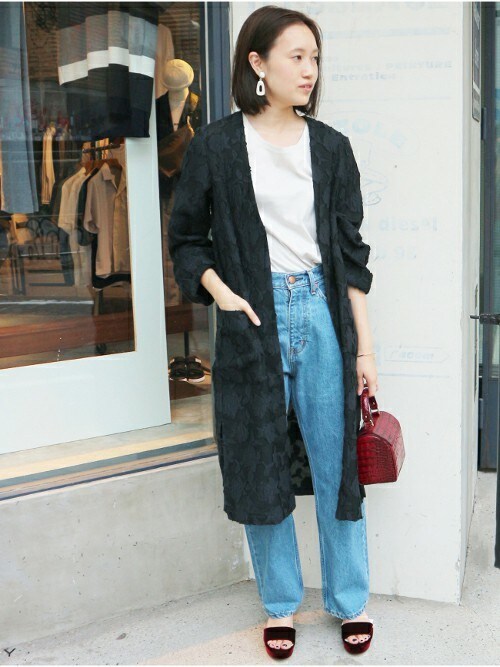 SLOBE IENA カットジャガード　ロングガウン SLOBE IENA（スローブイエナ）の「《予約》カットジャガードロング