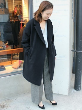 インペリアルモッサビッグラペルオーバーコート◇を使った人気