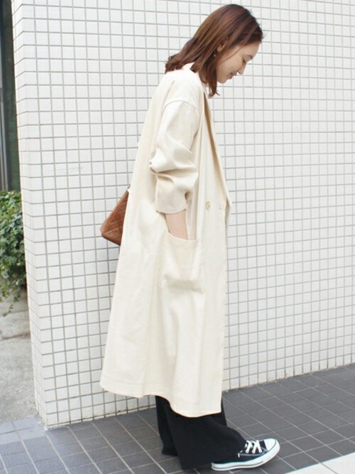 SLOBE IENA（スローブイエナ）の「麻ツイルチェスターコート