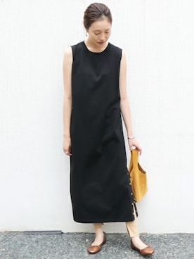 「カットソーワンピース」｜Sallyさん（レディース・162cm）の夏コーディネート
