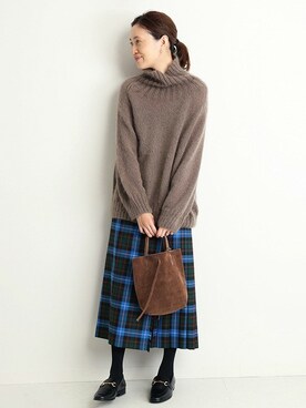 「SLOBE IENA（スローブイエナ）のアイテム（ローファー）」を使った、Sallyさん（レディース・162cm）の夏コーディネート