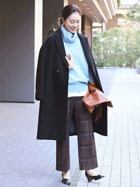 「SLOBE IENA（スローブイエナ）のアイテム（パンプス）」を使った、Sallyさん（レディース・162cm）の冬コーディネート