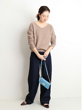 SLOBE IENA - フォックススーパーファインメリノウールプルオーバー SLOBE IENA（スローブイエナ）の「フォックススーパーファイン