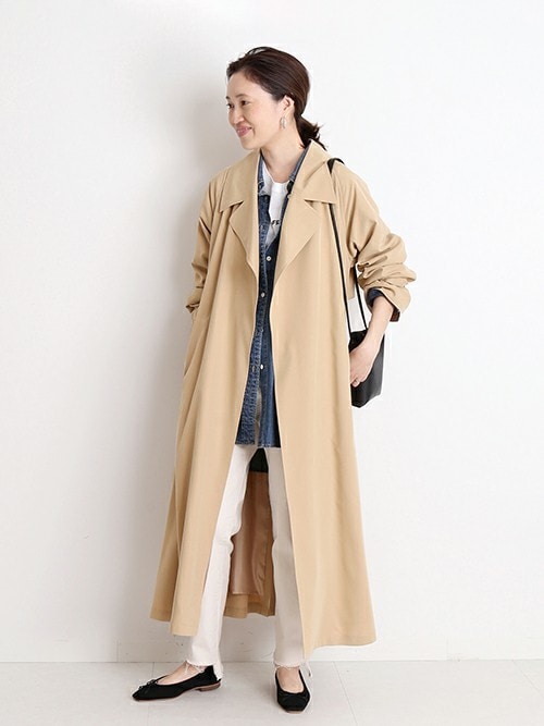 スローブイエナ SLOBE IENA ニュアンスBIGカラーコート 高レビューが決め手！人気アウターまとめ｜SLOBE IENA