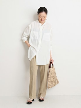 「SLOBE IENA（スローブイエナ）のアイテム」を使った、Sallyさん（レディース・162cm）の冬コーディネート