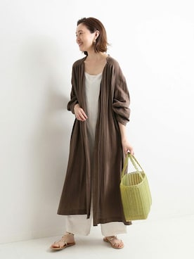 「SLOBE IENA（スローブイエナ）のアイテム（その他アウター）」を使った、Sallyさん（レディース・162cm）の春コーディネート