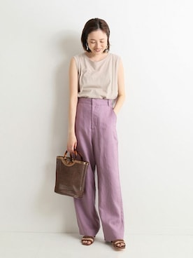 「SLOBE IENA（スローブイエナ）のアイテム」を使った、Sallyさん（レディース・162cm）の春コーディネート
