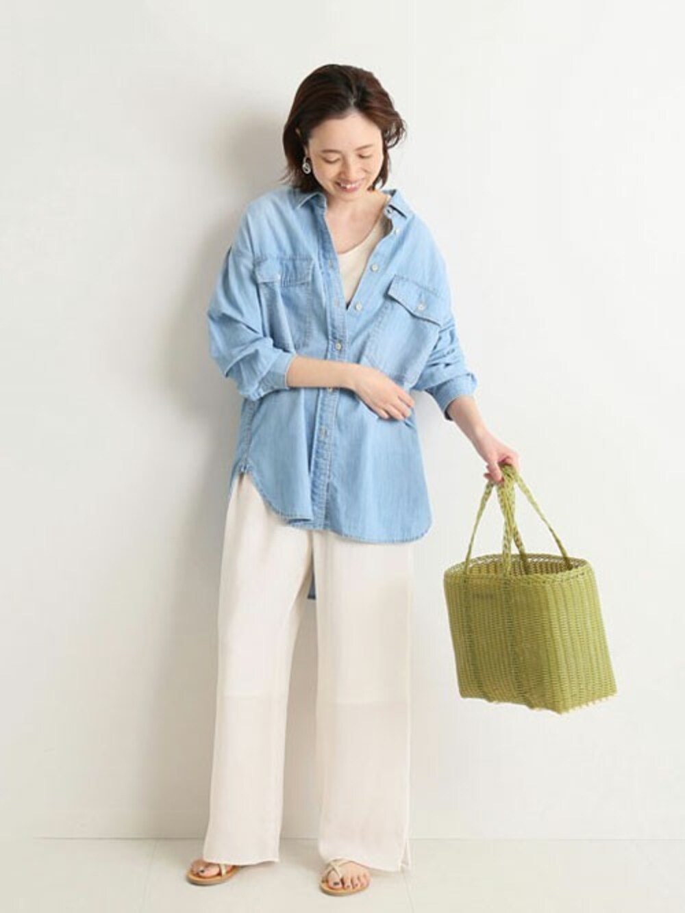 SLOBE IENA（スローブイエナ）の「LE DENIM light oz シャツ