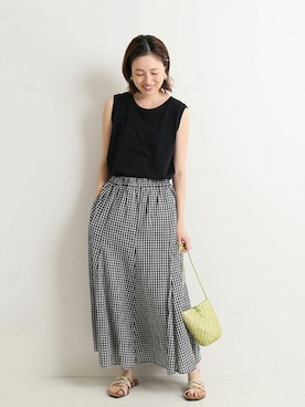 「SLOBE IENA（スローブイエナ）のアイテム」を使った、Sallyさん（レディース・162cm）の春コーディネート