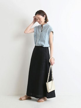 「SLOBE citron.（スローブシトロン）のアイテム」を使った、Sallyさん（レディース・162cm）の夏コーディネート