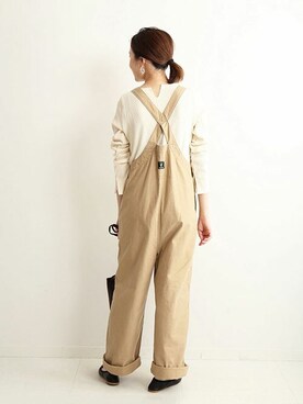 「SLOBE IENA（スローブイエナ）のアイテム（オールインワン・サロペット）」を使った、Sallyさん（レディース・162cm）の夏コーディネート