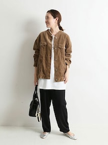 IENAノーカラーGジャン ノーカラーGジャン＜大きいサイズ有＞【OtonaSMILE】 通販