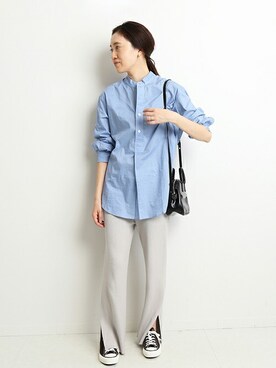 「SLOBE IENA（スローブイエナ）のアイテム（ボストンバッグ）」を使った、Sallyさん（レディース・162cm）の冬コーディネート