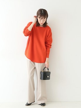 「SLOBE IENA（スローブイエナ）のアイテム（バレエシューズ）」を使った、Sallyさん（レディース・162cm）の秋コーディネート