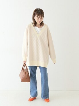 「SLOBE IENA（スローブイエナ）のアイテム（バレエシューズ）」を使った、Sallyさん（レディース・162cm）の秋コーディネート