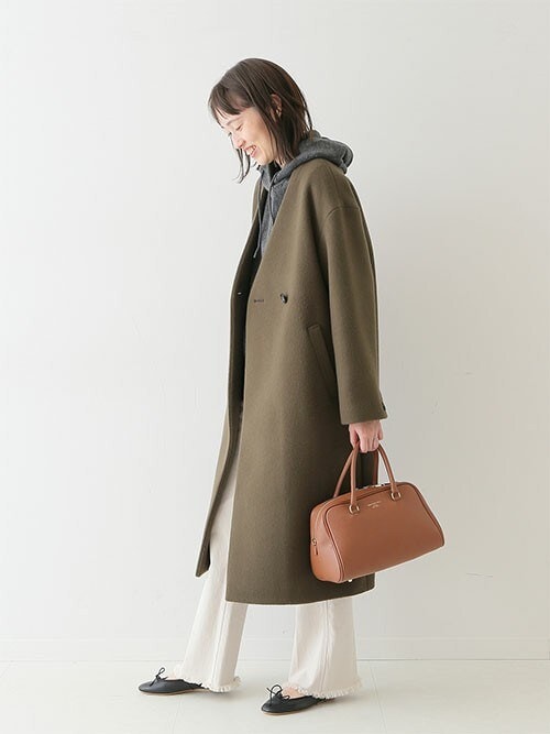 SLOBE IENA(スローブイエナ)の「Super100 ダブルモッサVネックノー SLOBE IENA(スローブイエナ)の「Super100 ダブルモッサVネックノー