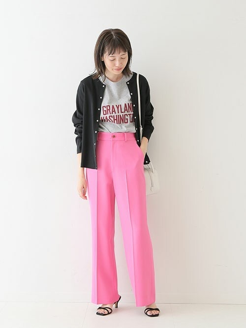 24ssタグ付】SLOBE IENAスローブイエナ ドット刺繍シアーパンツ