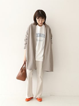 「SLOBE IENA（スローブイエナ）のアイテム（バレエシューズ）」を使った、Sallyさん（レディース・162cm）の冬コーディネート