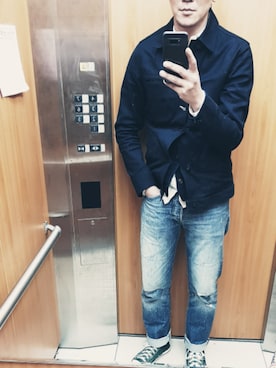 「ROGUE TERRITORY（ローグテリトリー）のアイテム」を使った、lesterliuさん（メンズ・182cm）の春コーディネート