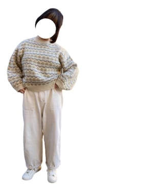 「ONIGIRI（オニギリ）のアイテム（スニーカー）」を使った、熊丸リナさん（レディース・153cm）の冬コーディネート