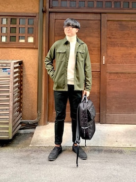 「日常」｜「アイテム（その他アウター）」を使った、jaepil leeさん（メンズ・175cm）の冬コーディネート