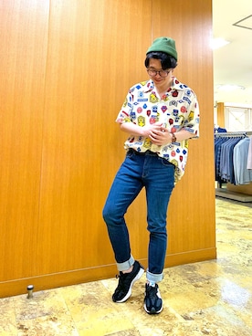 「Alpha Industries（アルファインダストリーズ）のアイテム（トップス）」を使った、jaepil leeさん（メンズ・175cm）の春コーディネート