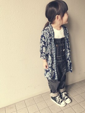 「ガウン」｜「アイテム（オールインワン・サロペット）」を使った、shioooneさん（キッズ・100cm）の夏コーディネート
