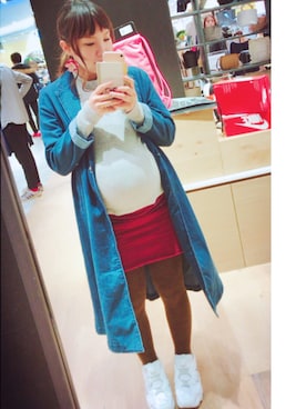 「Another Edition（アナザーエディション）のアイテム（チェスターコート）」を使った、aoiさん（レディース・152cm）の冬コーディネート