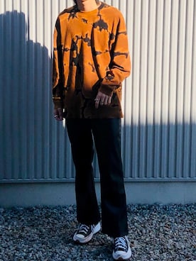 「H&M（エイチ・アンド・エム）のアイテム（リング）」を使った、Kyoさん（メンズ・178cm）の秋コーディネート