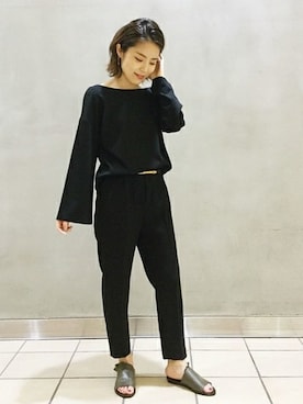 「Spick & Span（スピックアンドスパン）のアイテム（サンダル）」を使った、Mizuki＊さん（レディース・160cm）の冬コーディネート