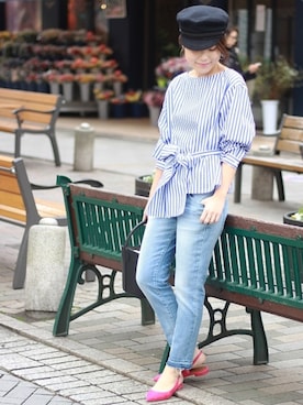 「Spick & Span（スピックアンドスパン）のアイテム（ハンチング/ベレー帽）」を使った、Mizuki＊さん（レディース・160cm）の冬コーディネート