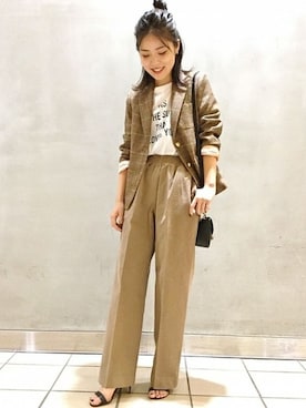 「CELLAR DOOR（セラドール）のアイテム」を使った、Mizuki＊さん（レディース・160cm）の夏コーディネート