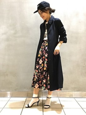 「BLEU FORET（ブルーフォレ）のアイテム（レッグウェア）」を使った、Mizuki＊さん（レディース・160cm）の夏コーディネート
