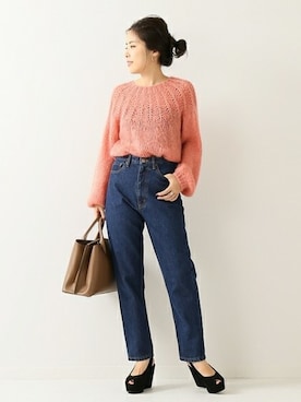 「Spick & Span（スピックアンドスパン）のアイテム（デニムパンツ）」を使った、Mizuki＊さん（レディース・160cm）の秋コーディネート