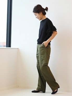 「Spick & Span（スピックアンドスパン）のアイテム（パンツ）」を使った、Mizuki＊さん（レディース・160cm）の秋コーディネート