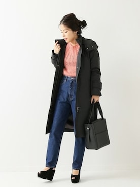 「Spick & Span（スピックアンドスパン）のアイテム（ダウンジャケット/コート）」を使った、Mizuki＊さん（レディース・160cm）の秋コーディネート