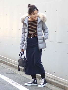 「TATRAS（タトラス）のアイテム」を使った、Mizuki＊さん（レディース・160cm）の秋コーディネート