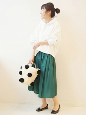 「Spick & Span（スピックアンドスパン）のアイテム（パーカー）」を使った、Mizuki＊さん（レディース・160cm）の冬コーディネート