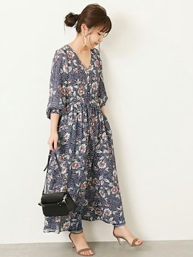 「フラワー」｜Mizuki＊さん（レディース・160cm）の春コーディネート