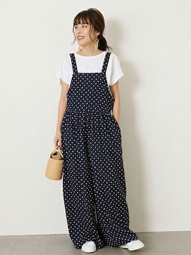 「Spick & Span（スピックアンドスパン）のアイテム（オールインワン・サロペット）」を使った、Mizuki＊さん（レディース・160cm）の春コーディネート