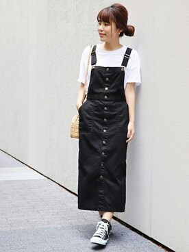 「Spick & Span（スピックアンドスパン）のアイテム（ジャンパースカート）」を使った、Mizuki＊さん（レディース・160cm）の春コーディネート
