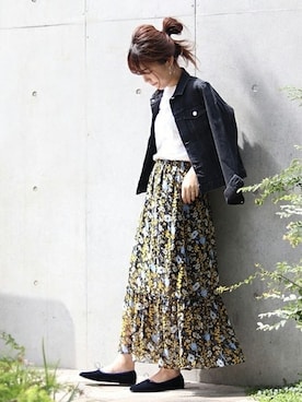 「フラワー」｜Mizuki＊さん（レディース・160cm）の夏コーディネート