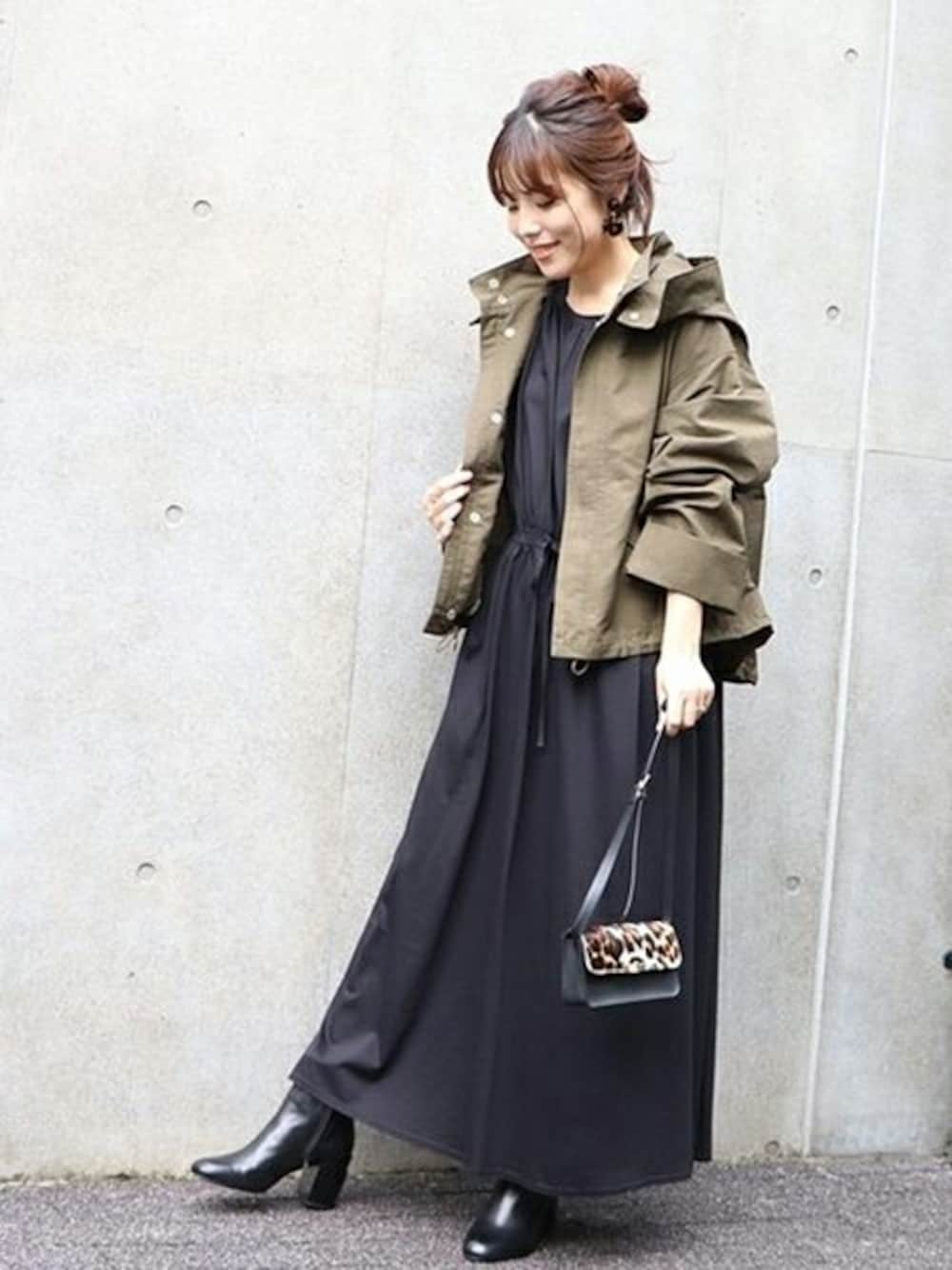 大人気】Spick & Span グログランフーディブルゾン（Spick & Span  