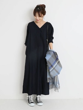 「コンバース オールスター」｜Mizuki＊さん（レディース・160cm）の秋コーディネート