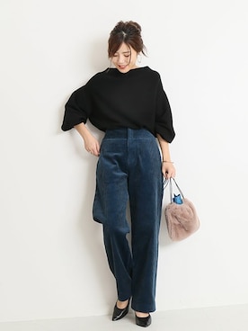 「manipuri（マニプリ）のアイテム」を使った、Mizuki＊さん（レディース・160cm）の秋コーディネート