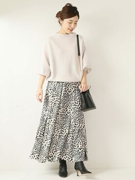 「Spick & Span（スピックアンドスパン）のアイテム（ニット/セーター）」を使った、Mizuki＊さん（レディース・160cm）の夏コーディネート