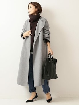 「Spick & Span（スピックアンドスパン）のアイテム（ニット/セーター）」を使った、Mizuki＊さん（レディース・160cm）の秋コーディネート