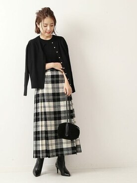 「Spick & Span（スピックアンドスパン）のアイテム（アンサンブル）」を使った、Mizuki＊さん（レディース・160cm）の秋コーディネート