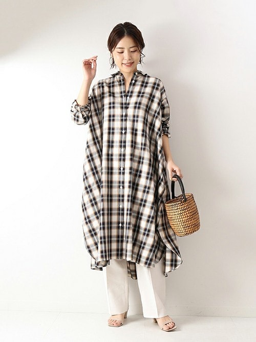 Mizuki Spick Span 本社 Spick Spanのシャツワンピースを使ったコーディネート Wear Mizuki Spick Span 本社 Spick Spanのシャツワンピースを使ったコーディネート Wear